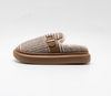 British style winter slippers fashionable and simple home slippers customized warm plush slippers