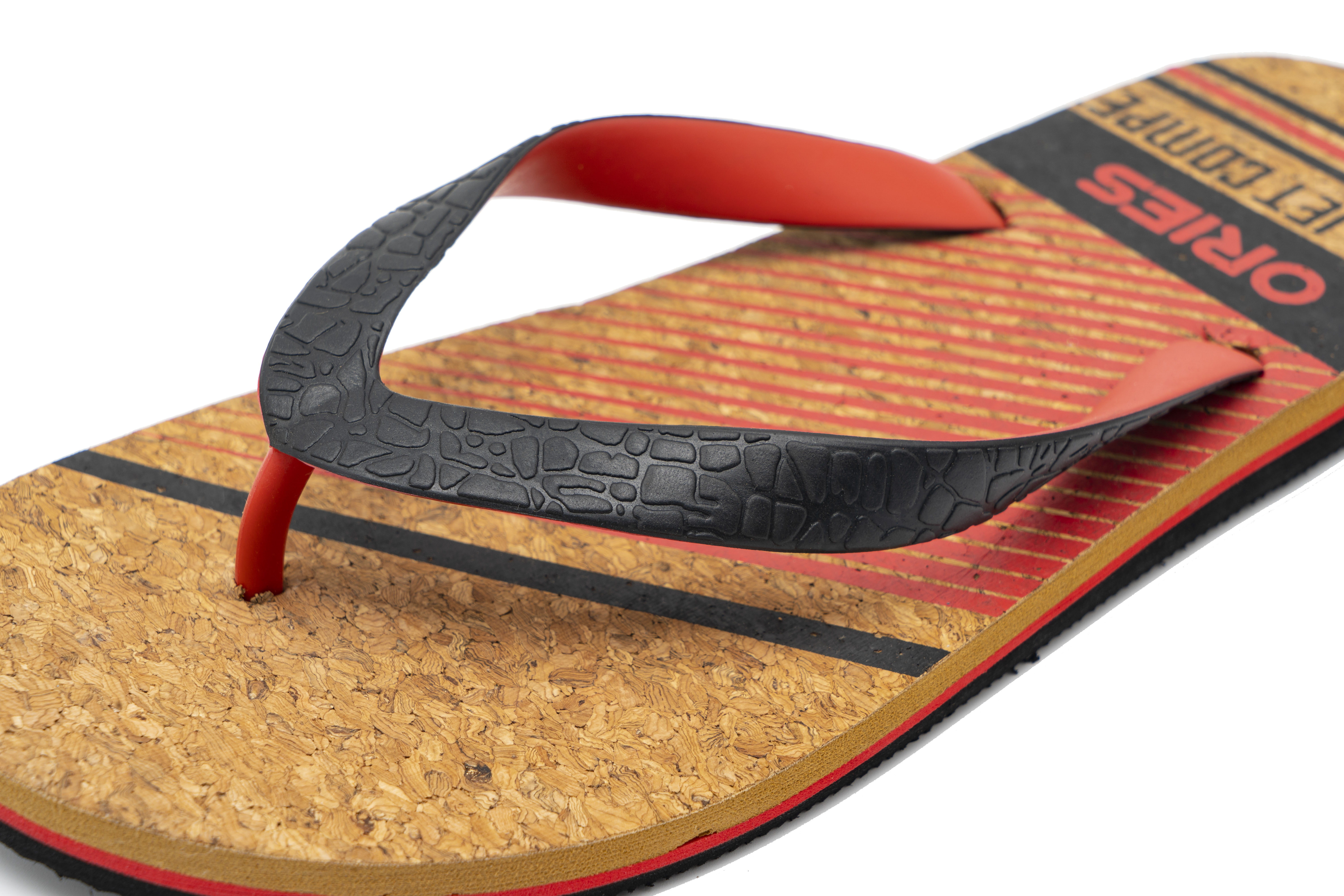 New Design Wood Grain Men's Casual Rubber Flip Flops Flip-flops Slippers