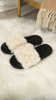 Winter Cotton slippers product 2024 home fashion rabbit fur pearl women indoor slipper cotton soft support OEM ODM service