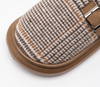 British style winter slippers fashionable and simple home slippers customized warm plush slippers