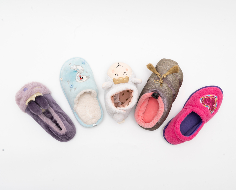 Cute children's shoes customized sheep wool plush slippers cartoon home slippers