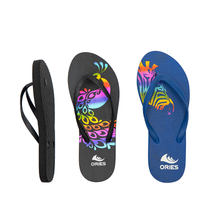 AH-9P001 Phoenix Asymmetric Print Flip Flops for Women High Quality Rubber Pvc Flip Flops
